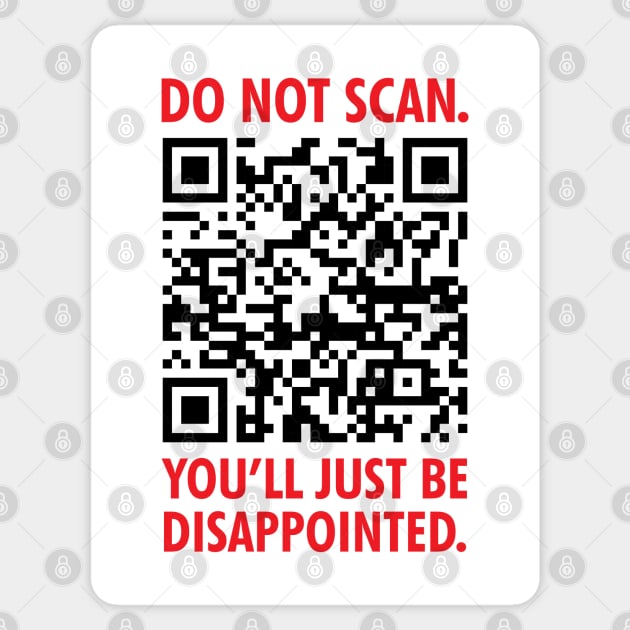 Do Not Scan: Disappointing QR Code Sticker by inotyler